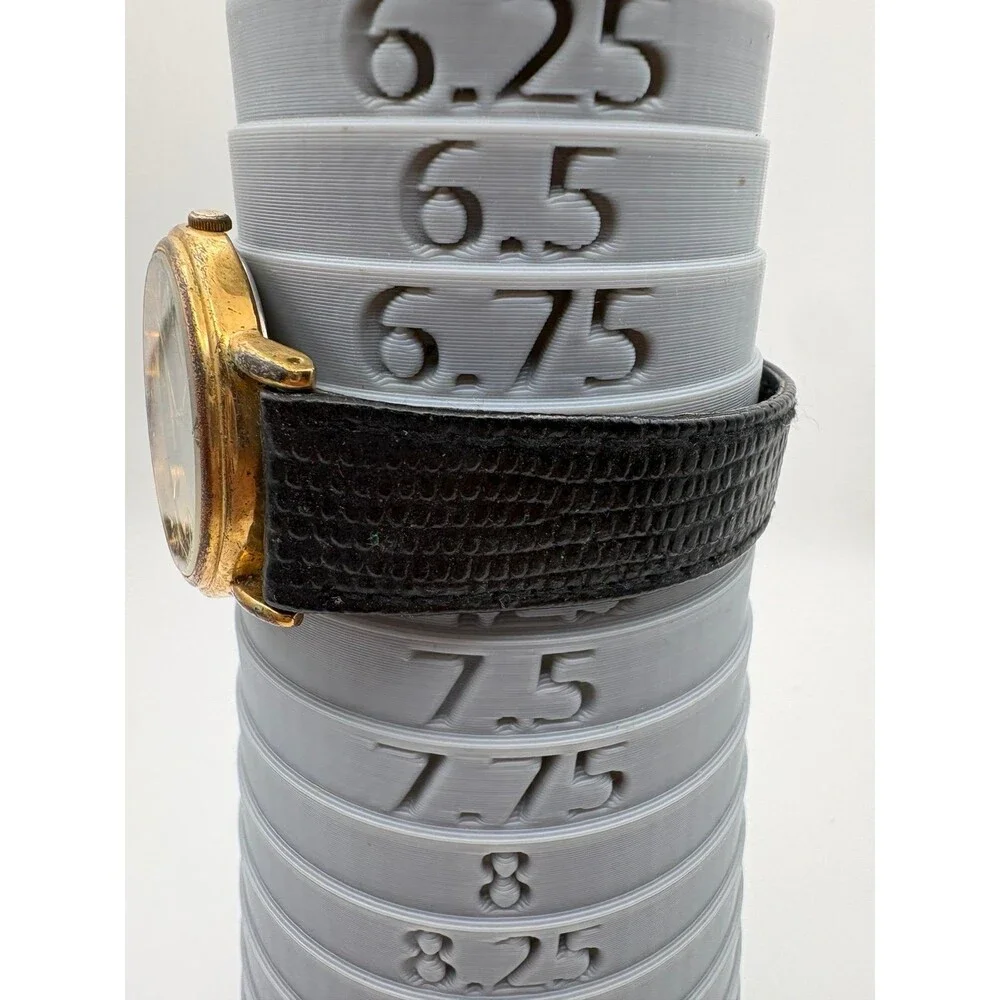 Lorus Men's Watch Blue Dial Date Gold-Tone Case Black Leather Strap VX32-X193